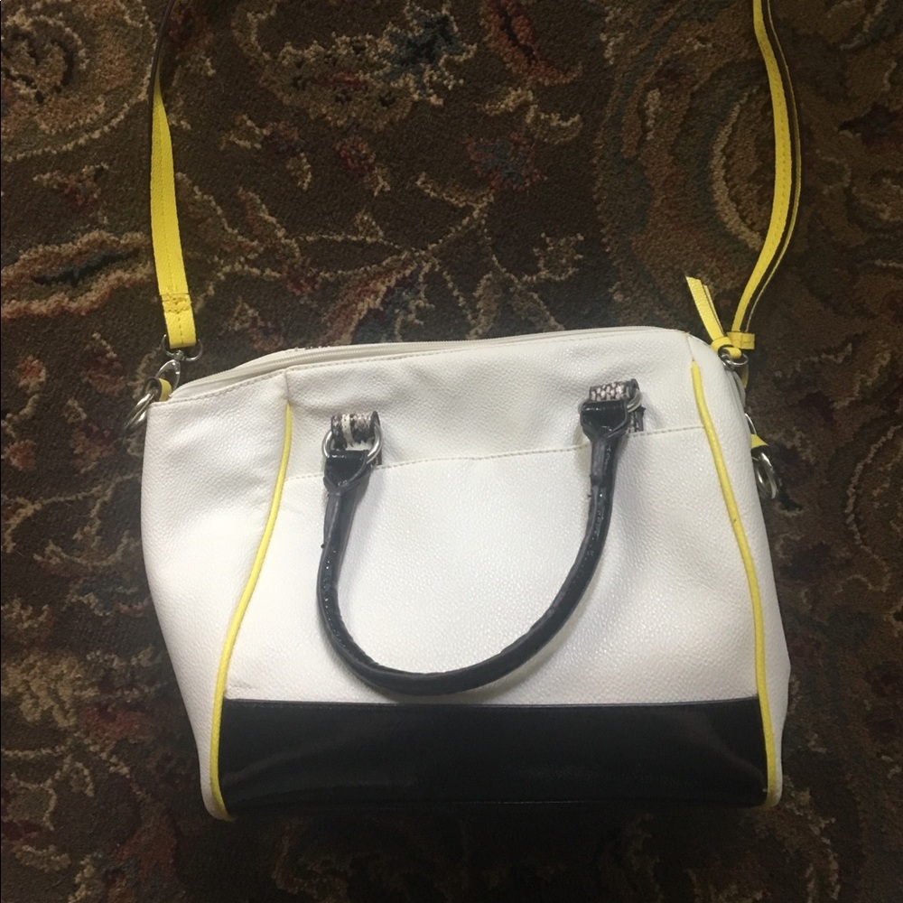Snakeskin Accent Purse